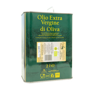 latta da 2l di olio palazzolo olio extravergine d'oliva biologico siciliano